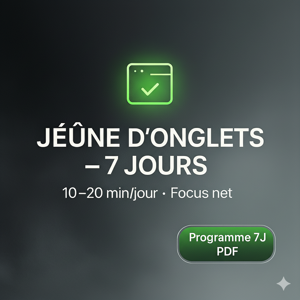 JEÛNE D’ONGLETS – 7 JOURS